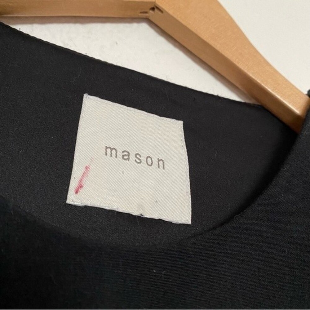 Mason Asymmetrical Long Sleeve Dress in Black - Picture 3 of 6